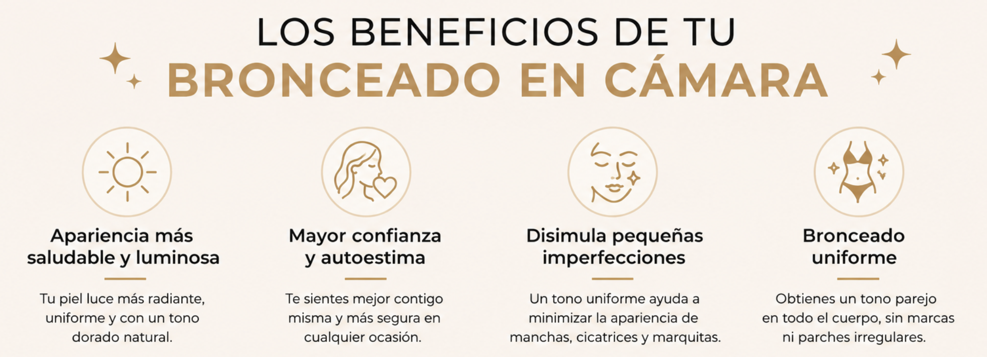 Beneficios del bronceado en cámara